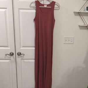 LuLaRoe Sleeveless Maxi Dress in Dusty Mauve